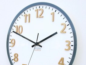 Nástěnné hodiny Hakuro 30 cm šedé/zlaté