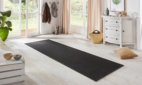 BT Carpet - Hanse Home koberce Behúň Nature 103534 Black - 80x450 cm