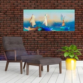 Obraz - Obraz krajiny, maľba (120x50 cm)