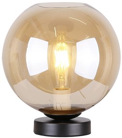 CLX Stolná retro lampa SAN REMO, 1xE27, 60W, jantárová