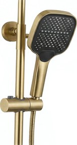 Rea Arlo, sprchový set s vaňovou výlevkou, zlatá matná, REA-P7441