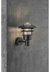 Nordlux - Vonkajšie nástenné svietidlo LONSTRUP 1xE27/60W/230V IP44 čierna