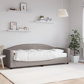 Denná posteľ s matracom sivohnedá 80x200 cm látka 3197168