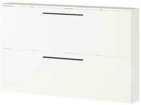 Biela závesná skrinka na topánky Utah - Germania