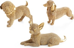 DEKORAČNÁ SOŠKA ELDO 19X6X12 CM ZLATÁ