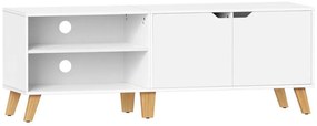 Televízny stolík BASTOR biely