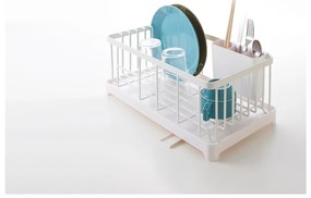 Biely odkvapkávač na riad YAMAZAKI Tower Wire