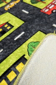 Detský koberec Green City 100x160 cm zelený