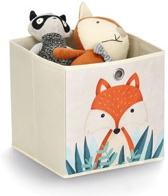 Zeller Present Úložný box na hračky - kocka - LIŠKA, 28x28x28