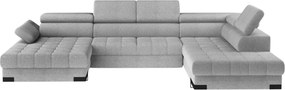 Vintino TERRA-sedačka v tvare U/svetlosivá XL P
