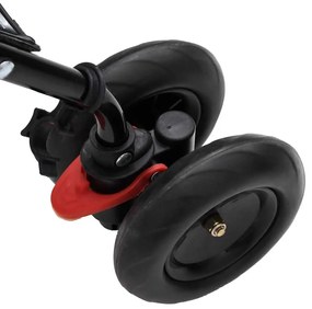 Detská kárička antracitová a čierna oceľ