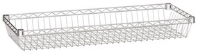 Drôtený policový kôš, chrómovaný, 900 x 350 mm