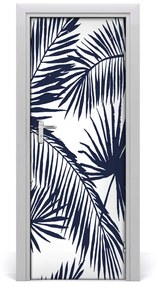 Samolepiace fototapety na dvere listy palmy 75x205 cm