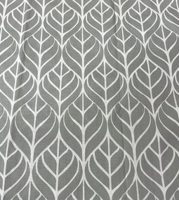 Obliečky bavlnené Leaf sivý 140x200cm+90x70cm TiaHome