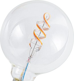 Inteligentné stmievateľné LED žiarovky E27 G125 RGBW 4W 250lm 2700K