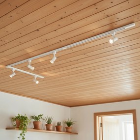 Moderný koľajnicový systém s 5 reflektormi 1-fázový biely - Jeany