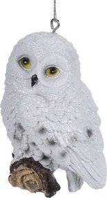 Závesná zimná sovička 10 cm