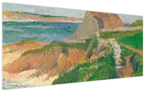 Obraz - Henri Moret, The Island of Raguenez, Brittany, reprodukcia (120x50 cm)