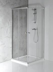 Aqualine Aqualine, AGGA štvorcová sprchová zástena 900x900mm, číre sklo, HLF909Y