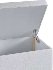 Truhlica čalúnená farba produktu sivá látka zapletaná