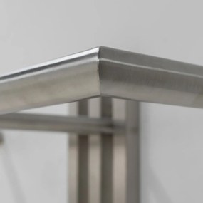 Kovový nástenný vešiak v striebornej farbe 65 cm Senza – Spinder Design