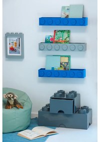 Detská sivá nástenná polička LEGO® Sleek