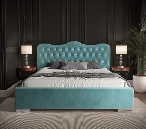 Moderná čalúnená posteľ ROYAL - Drevený rám,160x200