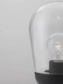 Vonkajšia záhradná lampa Omika B 15 tmavo sivé