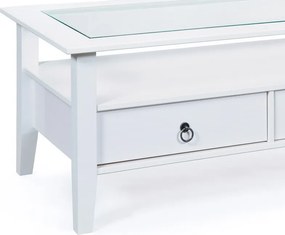 Obdĺžnikový konferenčný stolík Provence, bielená borovica