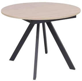 Rozkladací jedálenský stôl Tavo 100–140 × 100 cm, prírodný dub