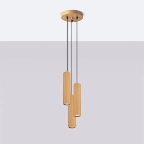 Brilagi - LED závesný luster na lanku CRESTO 3xGU10/10W/230V zlatý