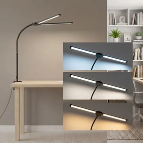 Brilagi - LED Stmievateľná stolná lampa USB VARIO LED/14W/5V 3000-6000K čierna