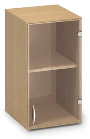 Nadstavbová sklenená skriňa ProOffice 40 x 45,8 x 71,7 cm, ľavá, buk