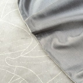 Dekorstudio Elegantný zamatový behúň na stôl BLINK 18 strieborný Rozmer behúňa (šírka x dĺžka): 35x140cm