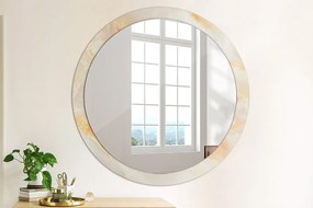 Okrúhle ozdobné zrkadlo na stenu Mramorový onyx fi 100 cm