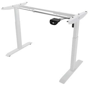 Herný stôl BR01 svetlohnedý s bielym rámom 140 cm