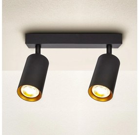 Brilagi - Bodové svietidlo SELE 2xGU10/30W/230V čierna/zlatá WO-B3-OEM