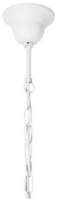 Luster na reťazi RETRO II 5xE27/60W/230V biela