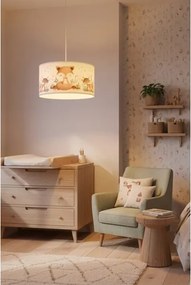 BRILAGI - LED detský luster na lanku BOBO 1xE27/60W/230V pr. 35 cm biela/zvieratká