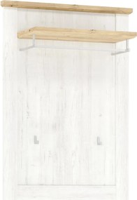 Vešiak na stenu KELIES, borovica Andersen / dub Artisan