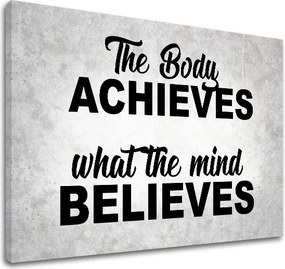 Motivačný obraz na stenu The body achieves_002