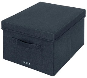 Tmavosivé látkové úložné boxy v súprave 2 ks s vekom 28.5x38x20 cm – Leitz