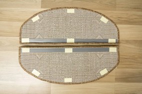 Nášľap na schody Terra Aztec 04 línie, béžový / grafitový