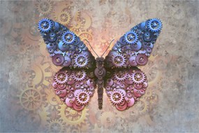 Obraz - Steampunk motýľ (90x60 cm)