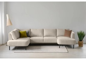 Béžová rohová pohovka (ľavý roh/do tvaru "U") Hero – Scandic