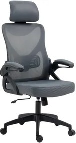 Kancelárske kreslo Silvie, šedá látka%