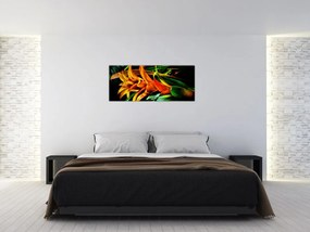 Obraz oranžovej kytice (120x50 cm)
