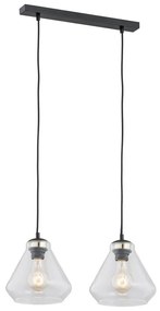 Argon 0854 - Luster na lanku DECORATO 2xE27/15W/230V čierna