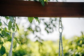 Sivé závesné kreslo KOLUMBIA s vankúšom