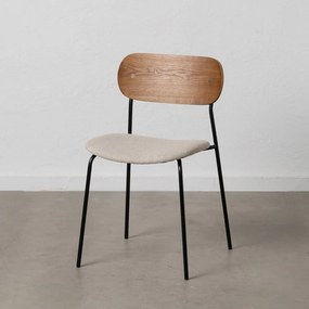 Hnedo-krémové jedálenské stoličky v súprave 4 ks Moe – Ixia